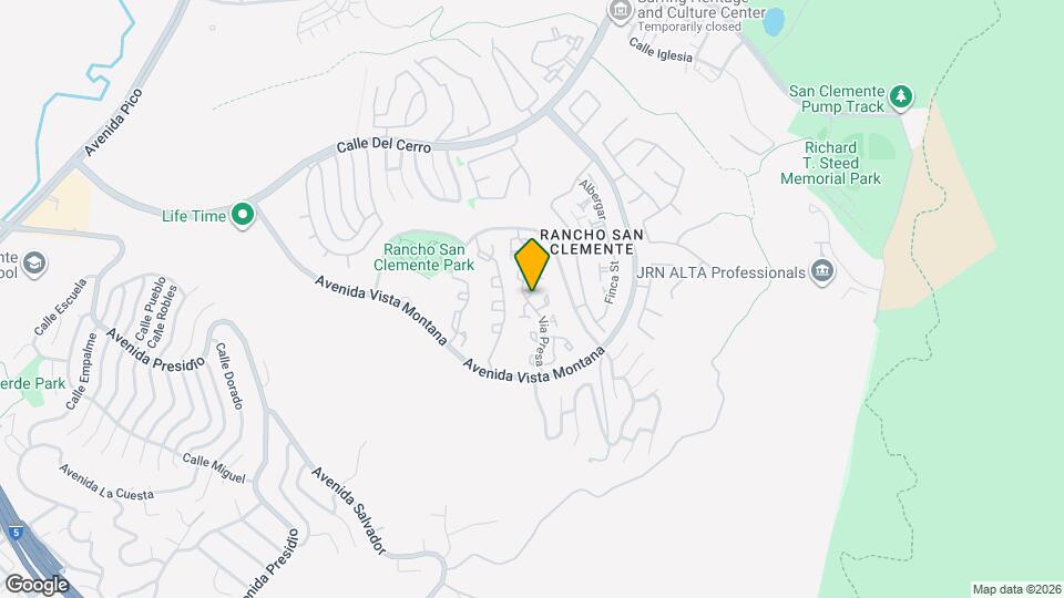 801 Via Presa Map and Location Details