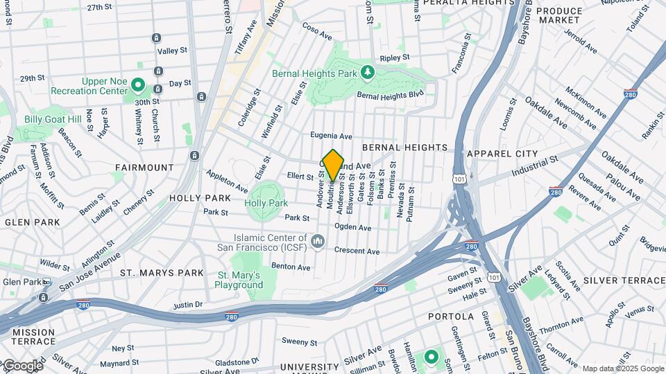 537 Moultrie St Map and Location Details