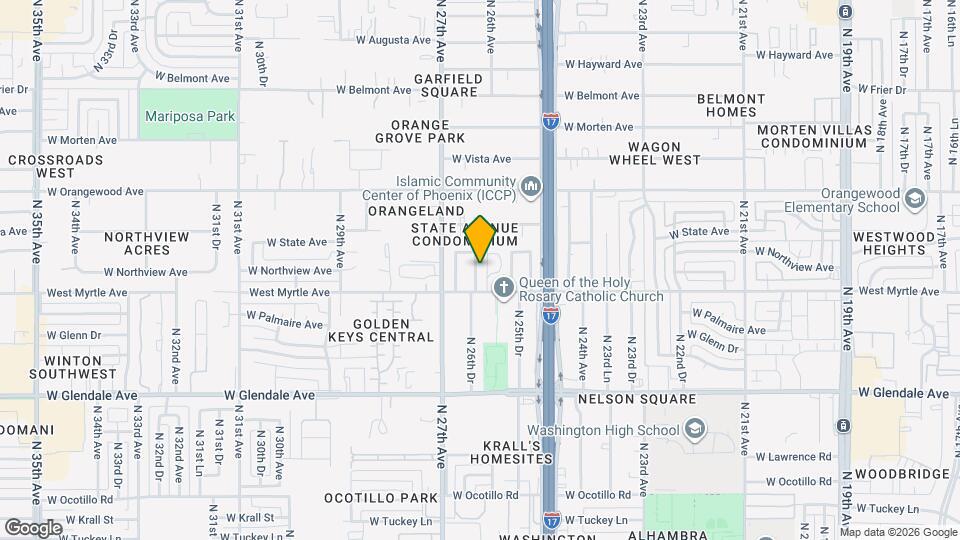 7221 N 26th Dr Map and Location Details