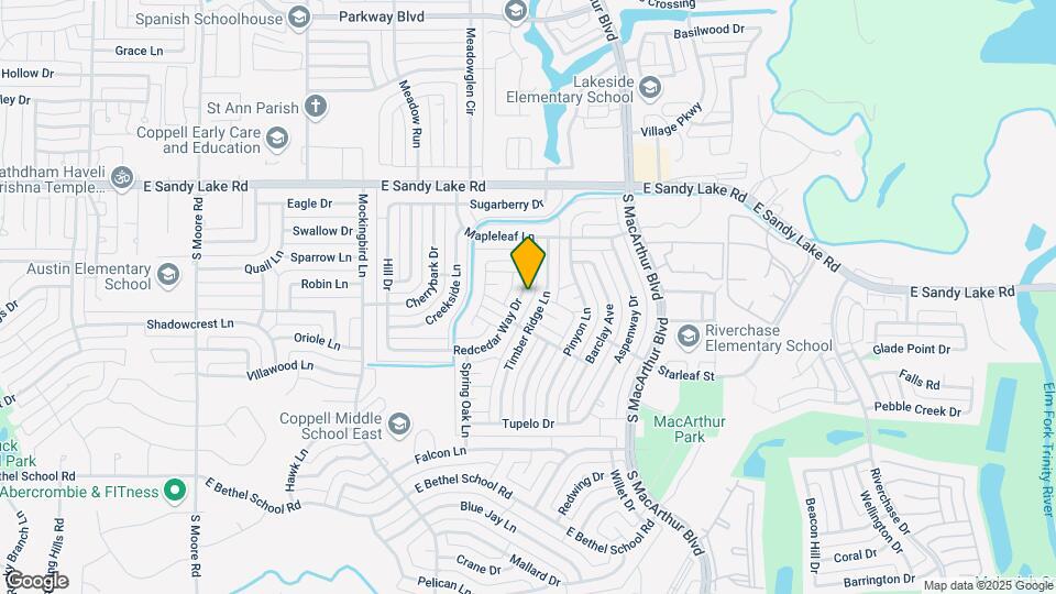 955 Redcedar Way Drive Map and Location Details