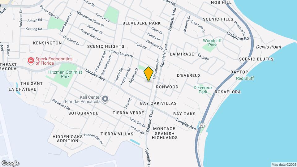 4261 Obregon Dr Map and Location Details