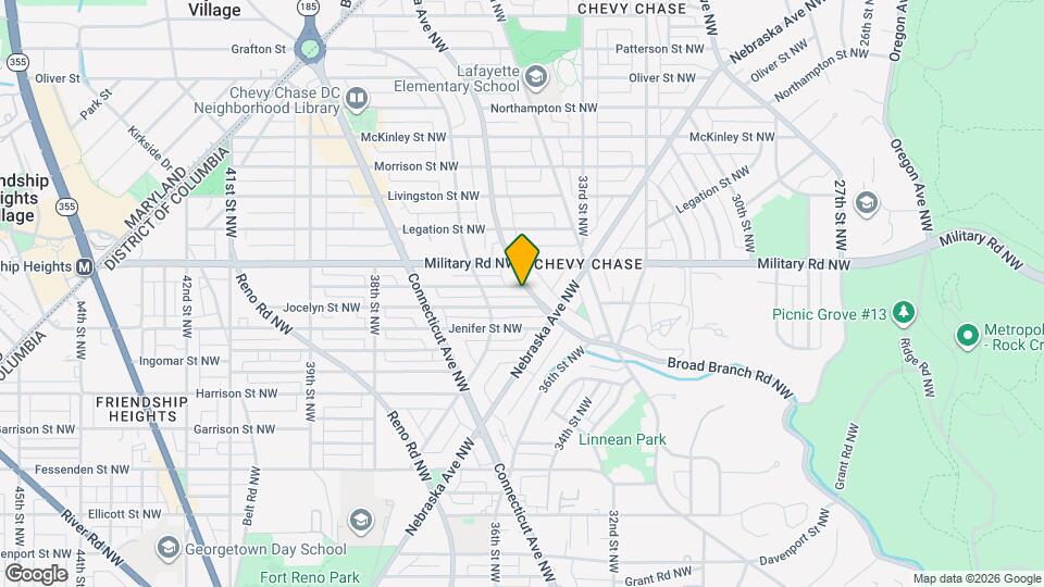 5332 Nevada Ave NW Map and Location Details