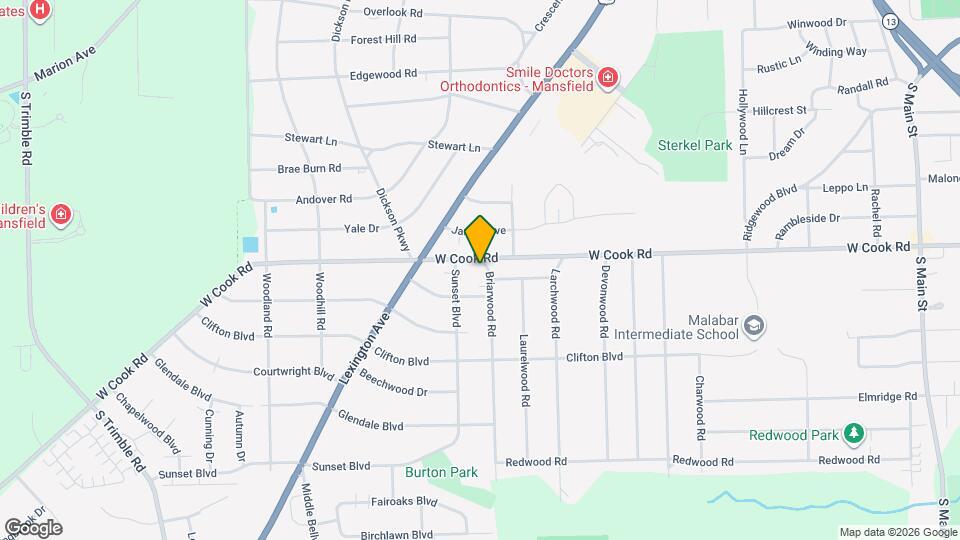 425 W Cook Rd Map and Location Details