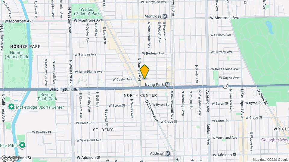 1943 W Cuyler Ave, Unit 1949-3 Map and Location Details