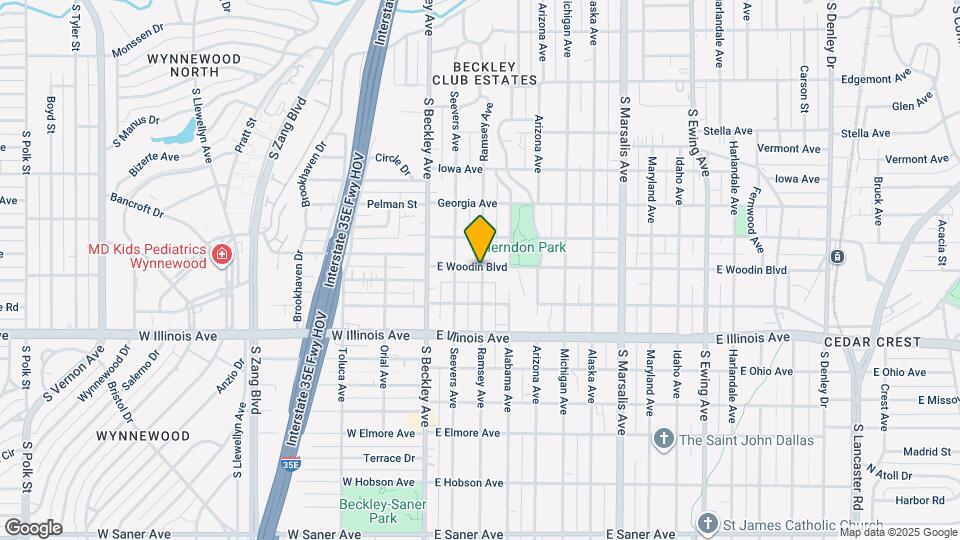 222 E Woodin Blvd Map and Location Details