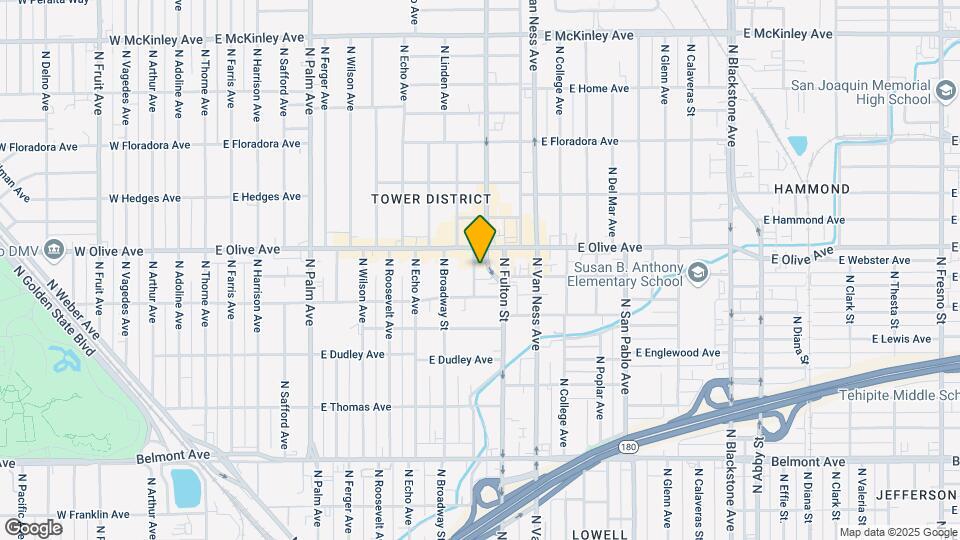 1118 N Yosemite Ave Map and Location Details