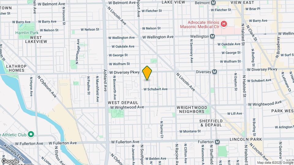 2722 N Wayne Ave, Unit 2717-1N Map and Location Details