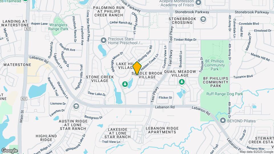 5517 Hidden Creek Ln Map and Location Details