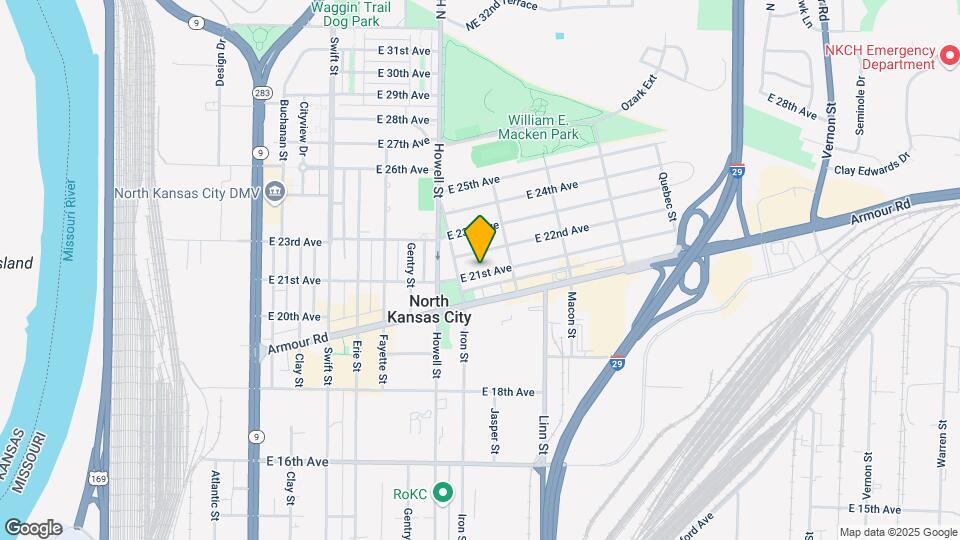 812 E 21st Ave Map and Location Details