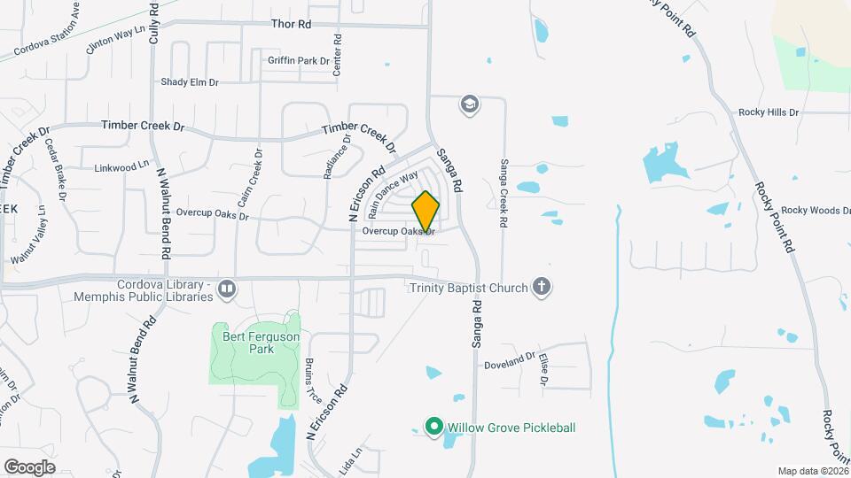 8739 Overcup Oaks Dr Map and Location Details