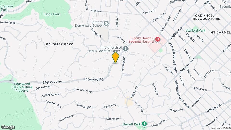 1573 Edgewood Rd Map and Location Details