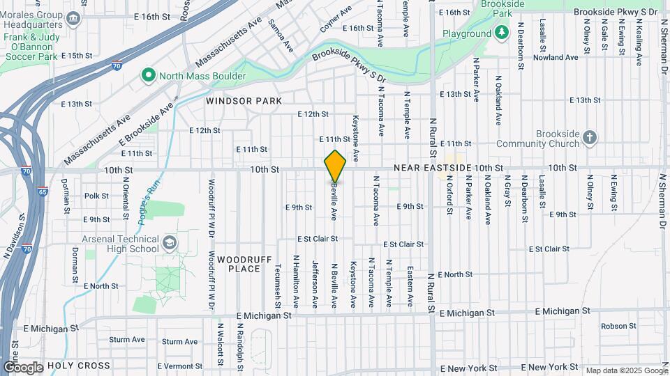 931 N Beville Ave Mapa y Detalles de la Ubicación