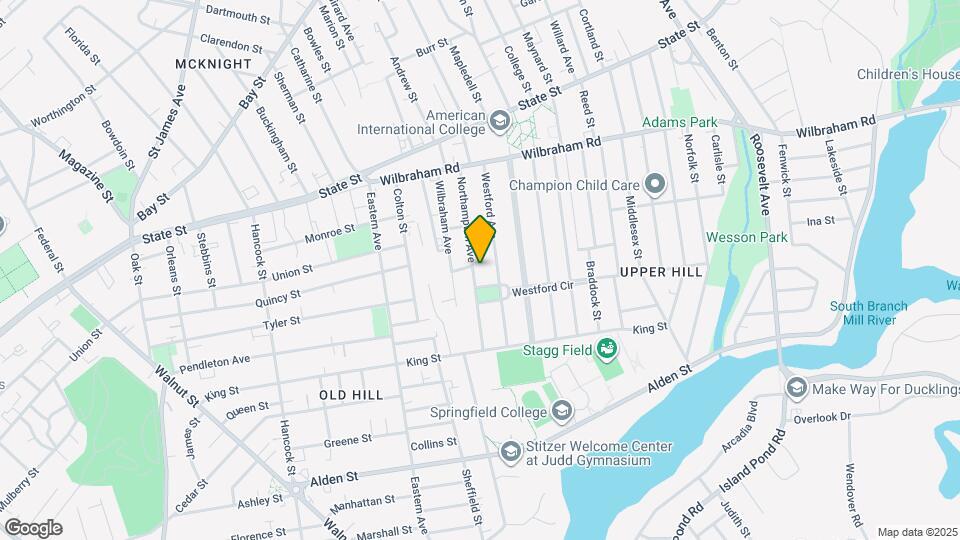 121 Northampton Ave Map and Location Details