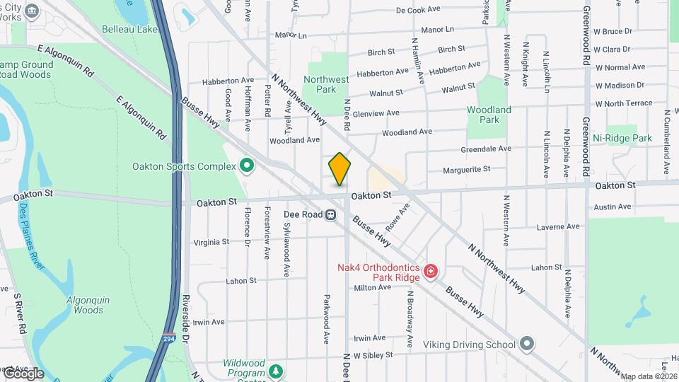 2308 Oakton St Map and Location Details