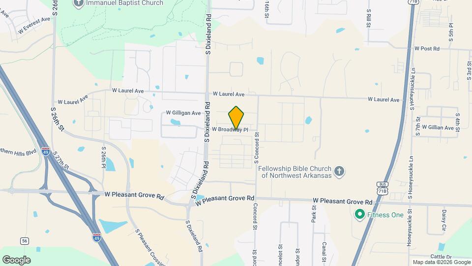 1720 W Broadway Pl Map and Location Details