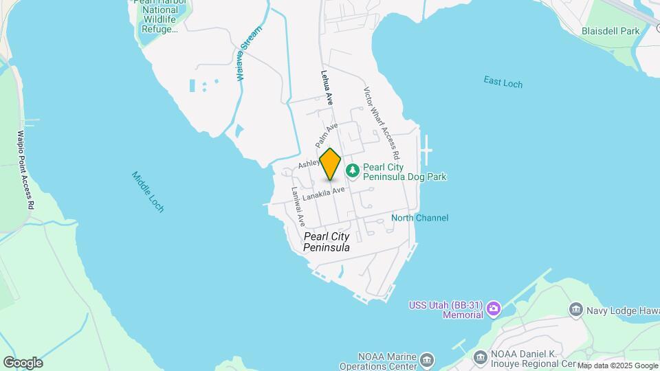 Pearl City Peninsula Mapa y Detalles de la Ubicación