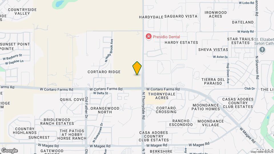 8505 N Thornydale Rd Map and Location Details