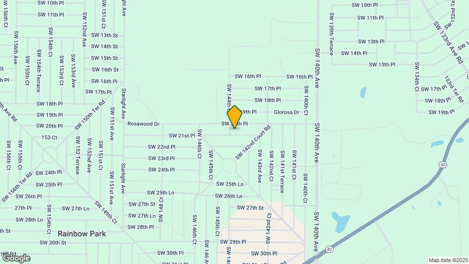 14437 SW 21st Pl Map and Location Details