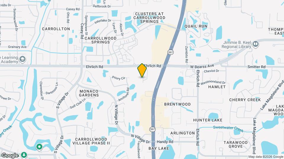 14810 Par Club Cir, Unit Par Club Cir in Carrollwood Cove Map and Location Details