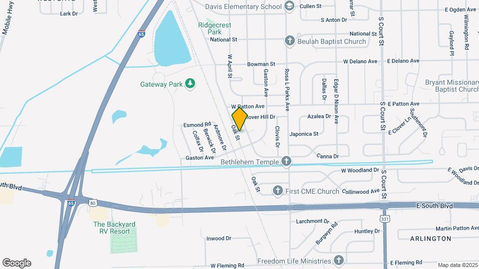 4037 Oak St Map and Location Details