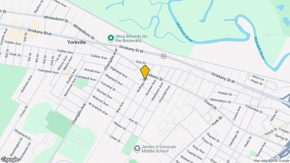 913 Kellogg Ave, Unit Upstairs Map and Location Details