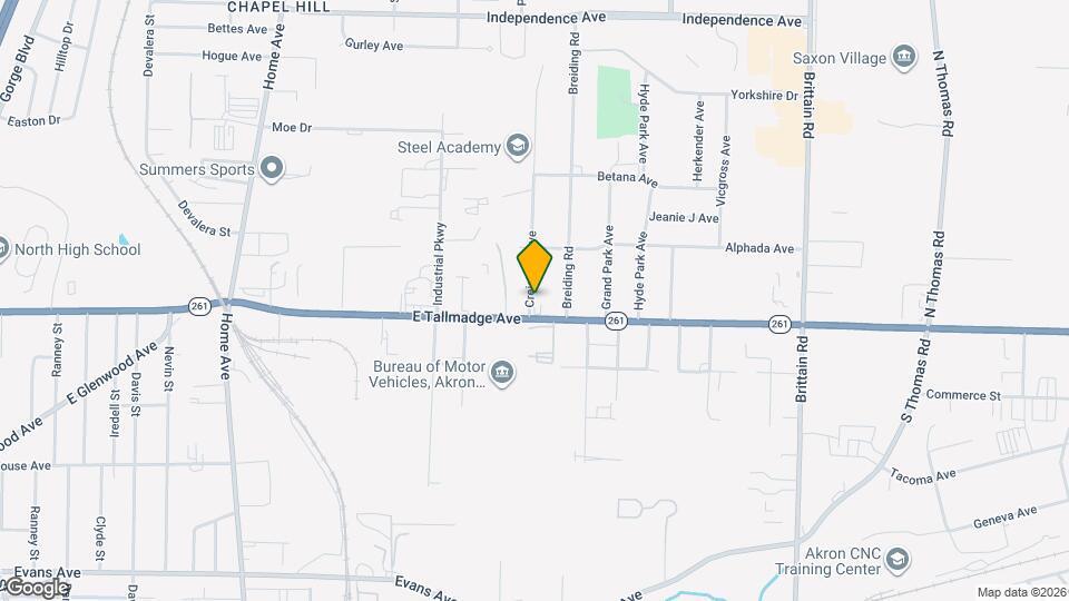 1423 Creighton Ave, Unit 1 Map and Location Details