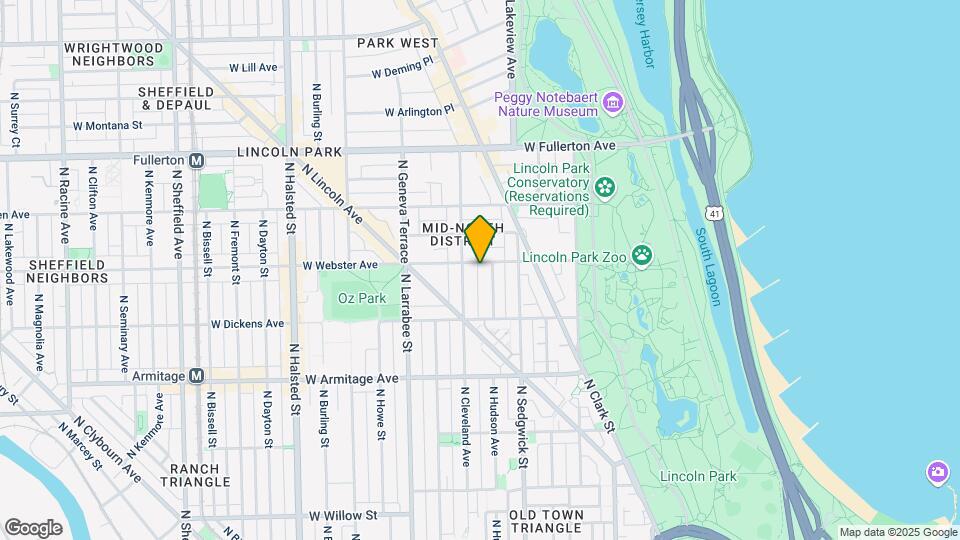 439 W Webster Ave Map and Location Details