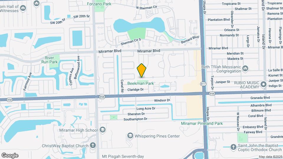 8480 SW 29th St Map and Location Details