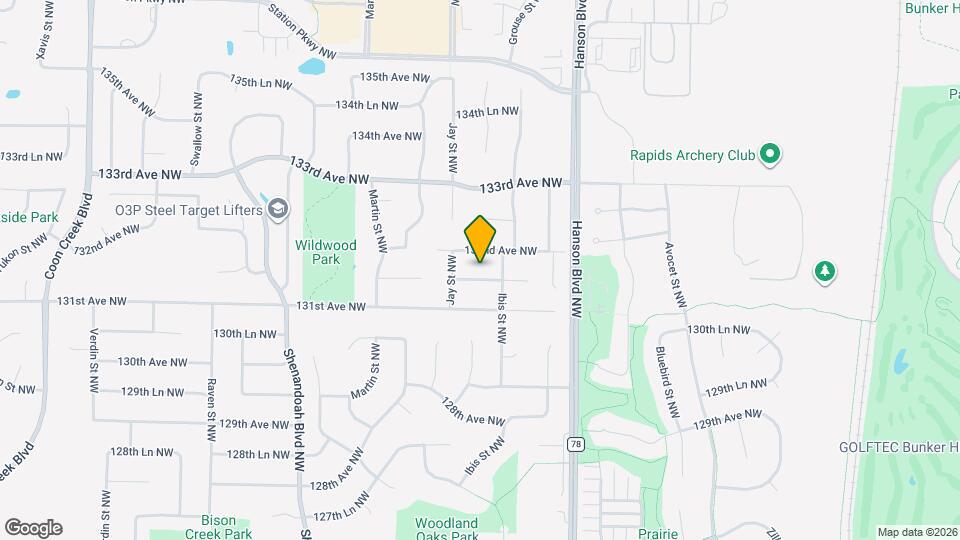 1755 131st Ln NW Map and Location Details