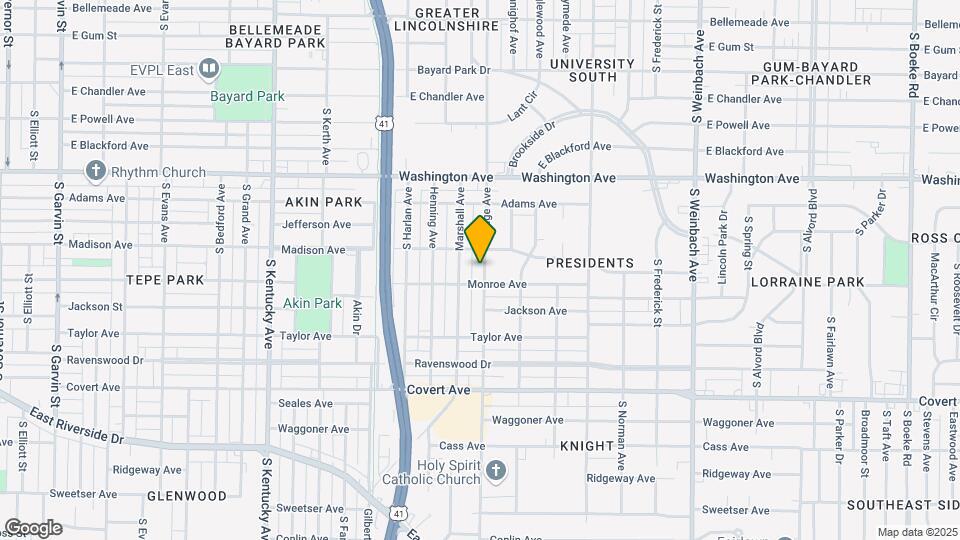 1213 Lodge Ave Map and Location Details