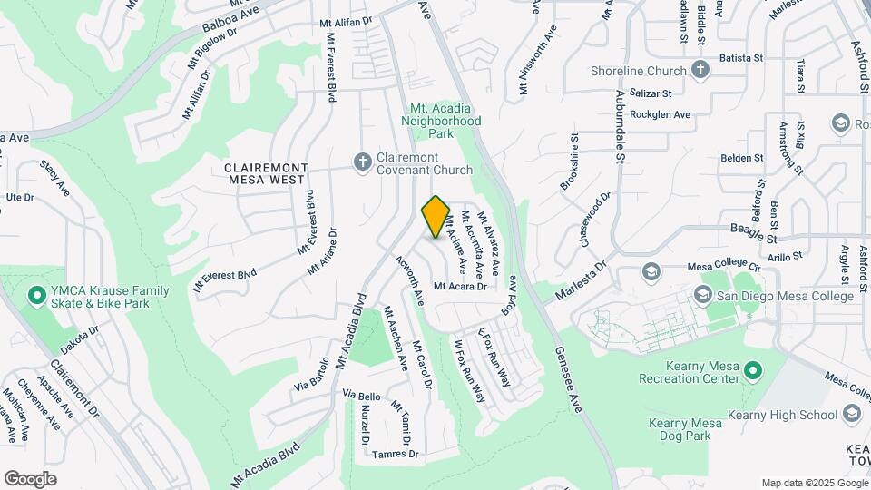 3577 Accomac Ave Map and Location Details