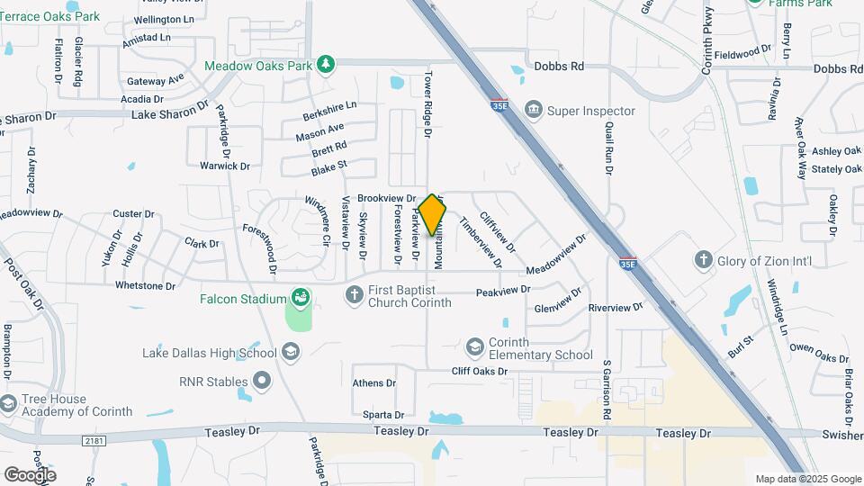 2607 Mountainview Dr Map and Location Details