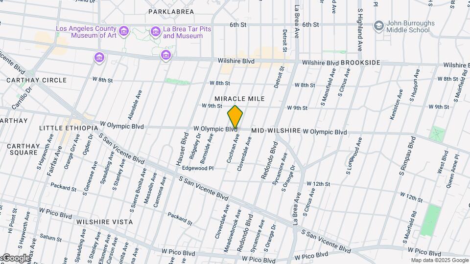 5500 W Olympic Blvd Map and Location Details