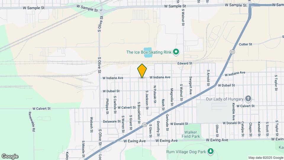 1818 W Indiana Ave Map and Location Details