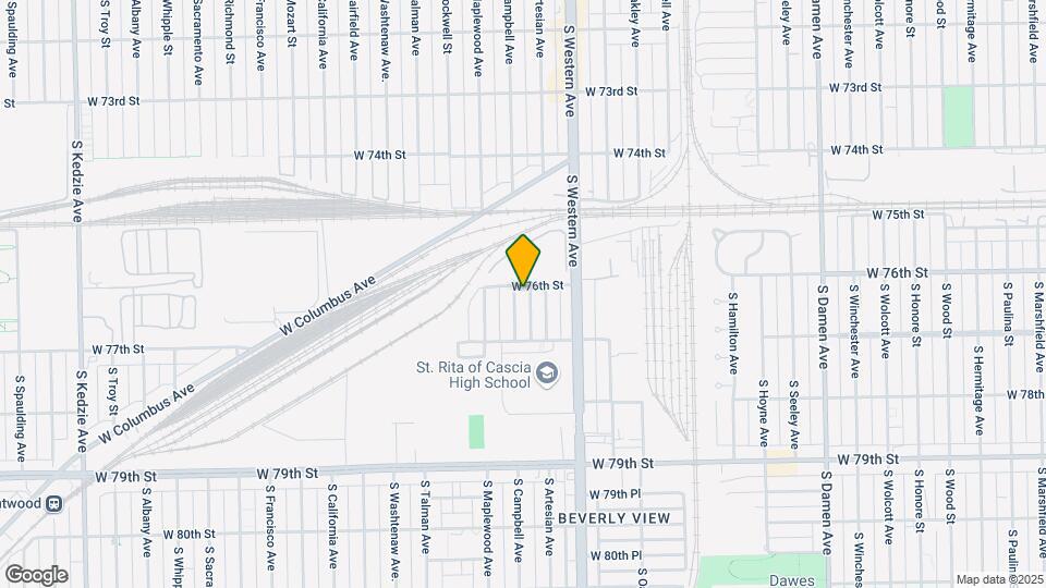 7605 S Campbell Ave Map and Location Details