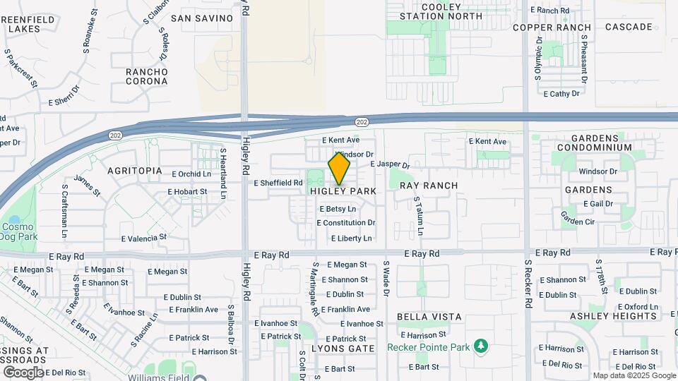 3458 E Orchid Ln Map and Location Details