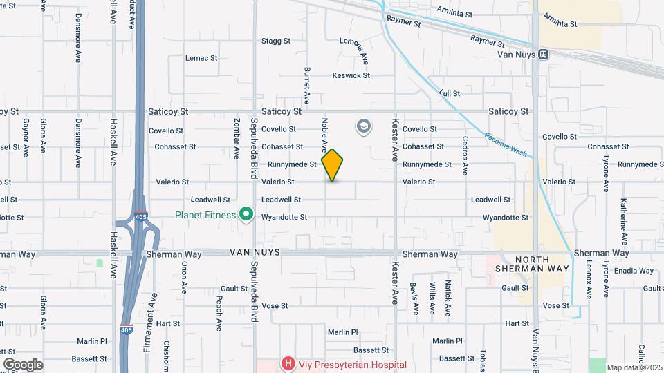 15040 Valerio St Map and Location Details