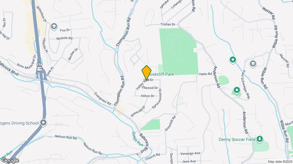 206 Valley Vale Dr Mapa y Detalles de la Ubicación