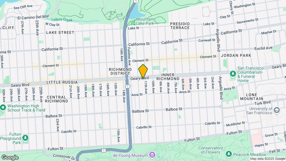 4715-4723 Geary Blvd Map and Location Details