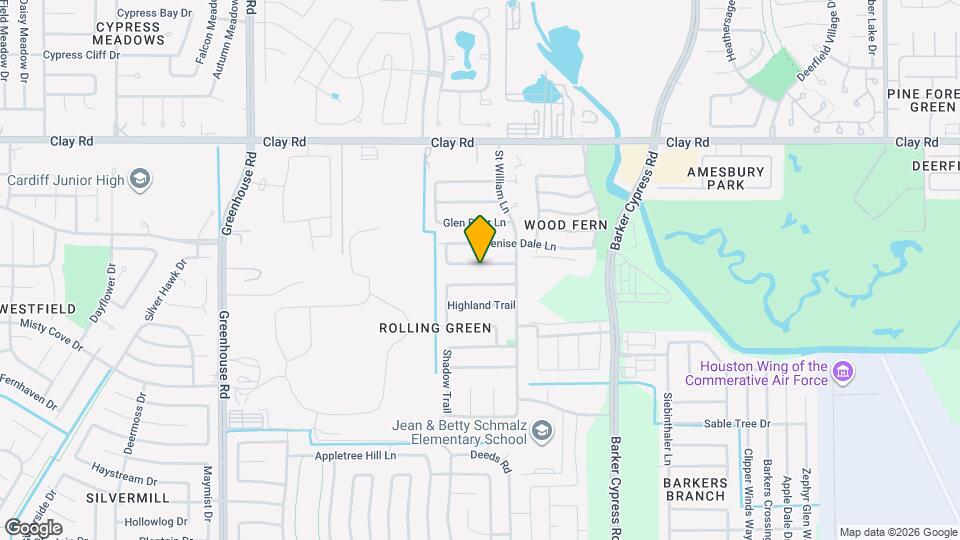 18731 Shannon Glen Ln Map and Location Details