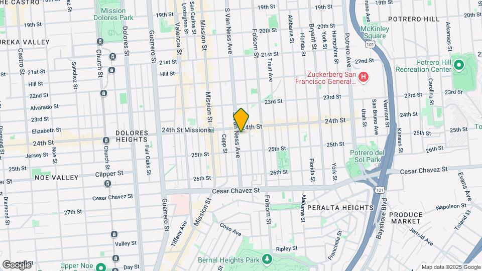 1327 S Van Ness Ave-Unit -COPY Map and Location Details