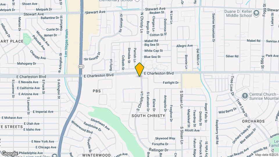 1149 S Christy Ln Mapa y Detalles de la Ubicación