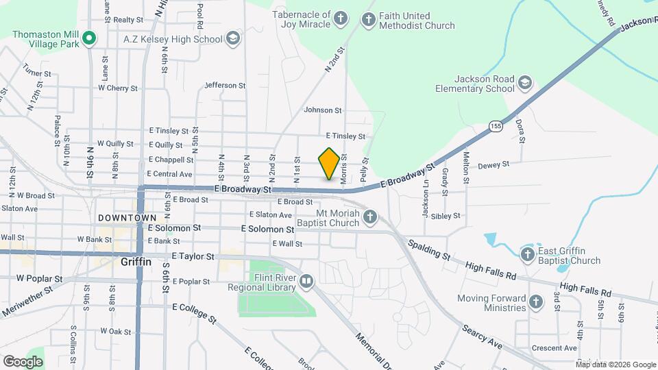 747 E Broadway St Map and Location Details