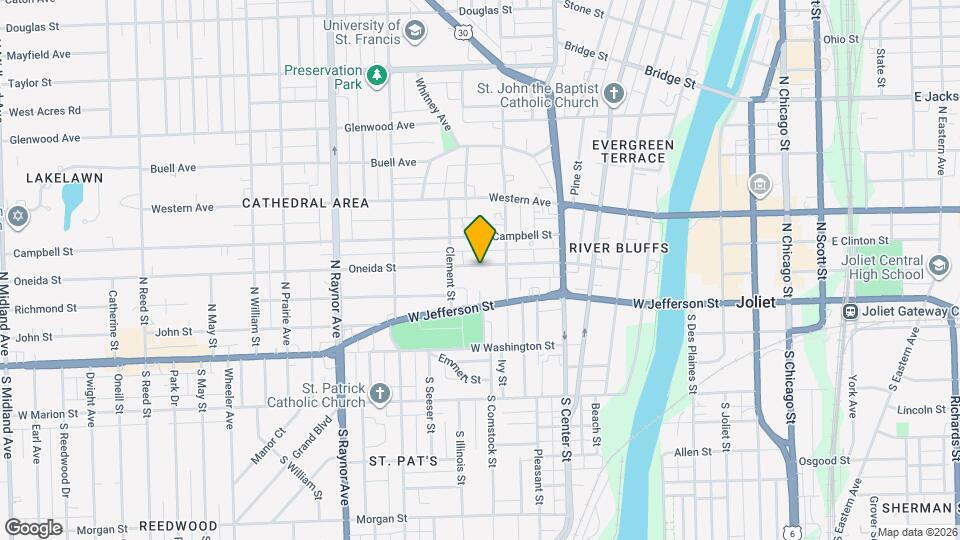 510 Oneida St Map and Location Details