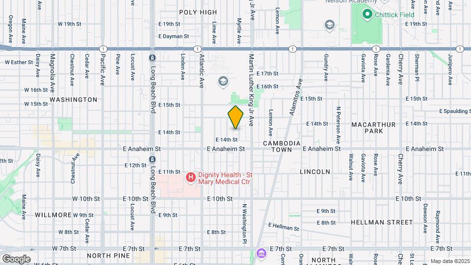 1413 Myrtle Ave Map and Location Details