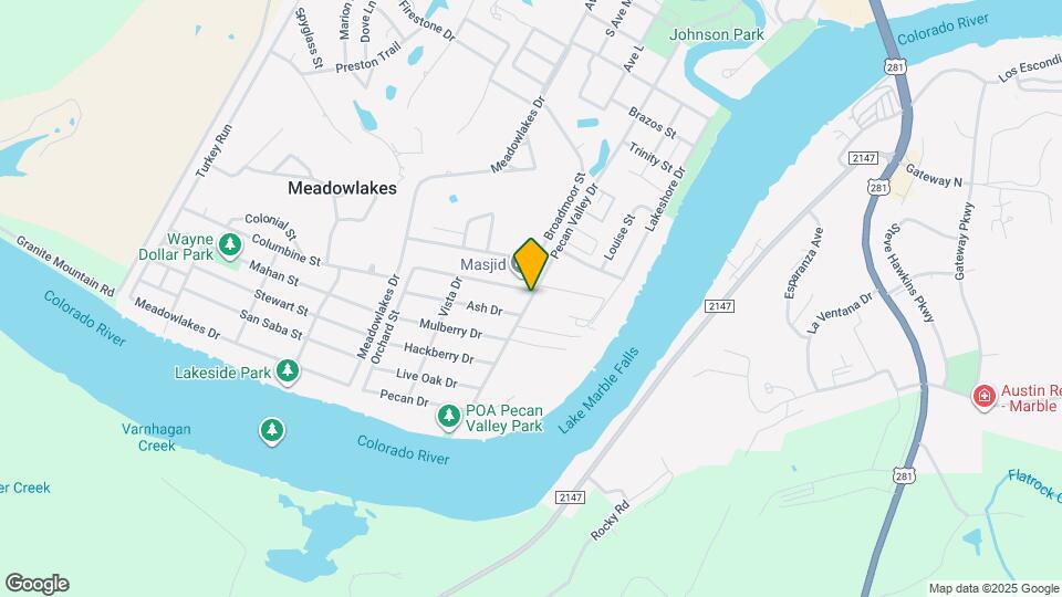 1259 Pecan Valley Dr Map and Location Details