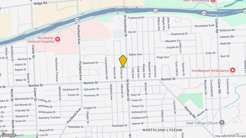 340 N Park Dr Map and Location Details