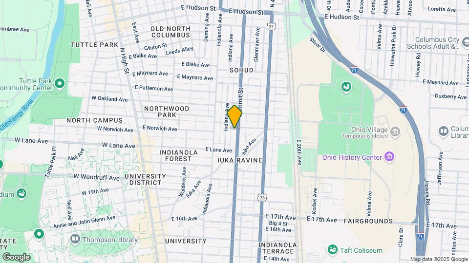 2135 Summit St Map and Location Details