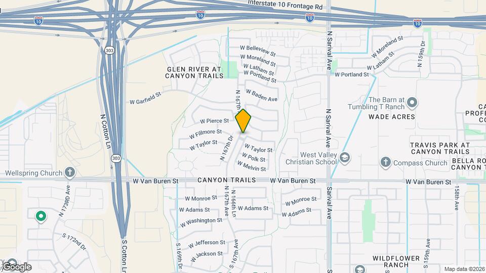 602 N 166th Ln Map and Location Details