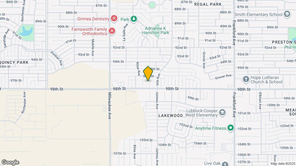 9604 Justice Ave Map and Location Details